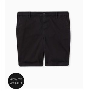 Torrid Black Chino Shorts
